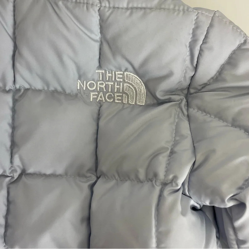 NEW North Face Infant Reversible Coat Zip Hooded Dusty Periwinkle 3-6 Month - Picture 5 of 11